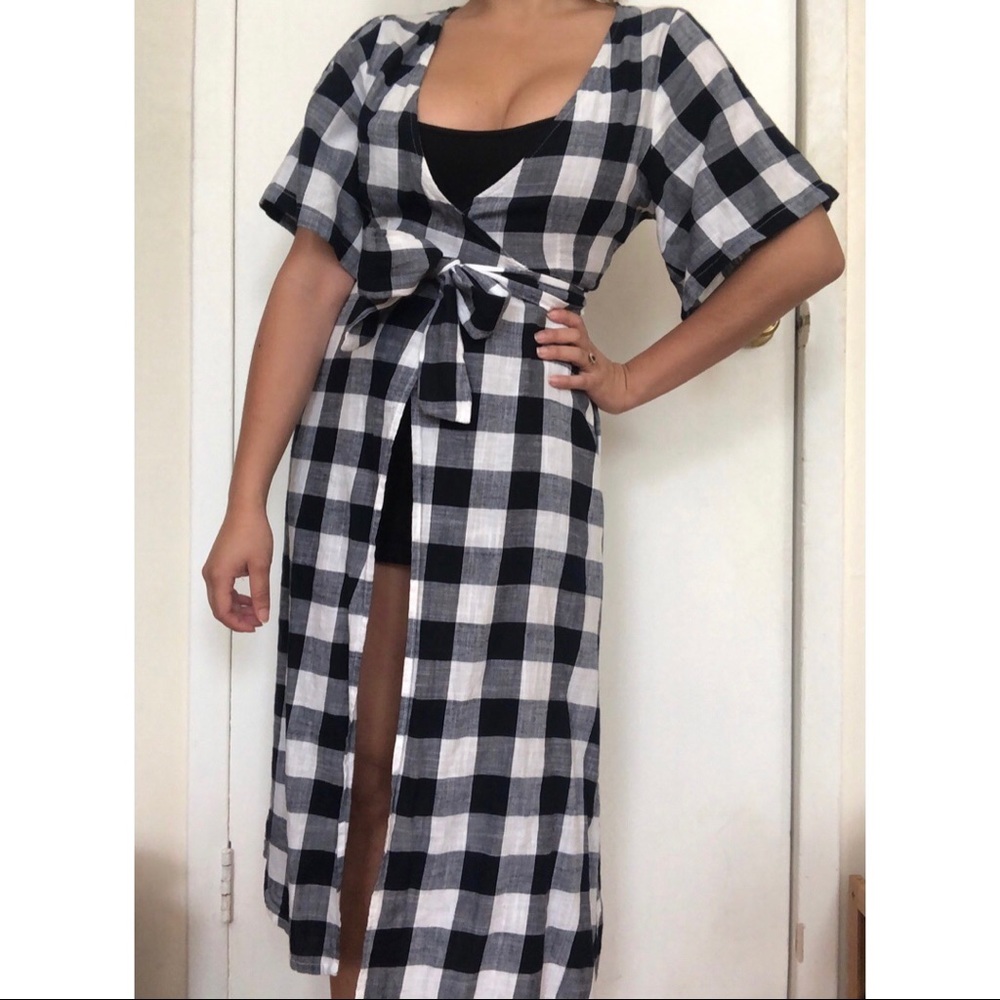 Gingham top/cover-up from Urban Outfitters